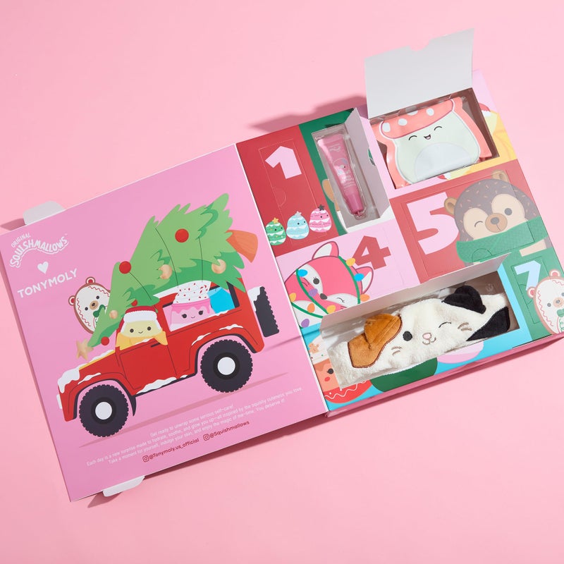 TONYMOLY x Squishmallows Advent Calendar 2025 – 7-Day Skincare Advent Calendar with Hand Cream, Lip Gloss, Sheet Masks & Cute advent calendar for girls - Image 3